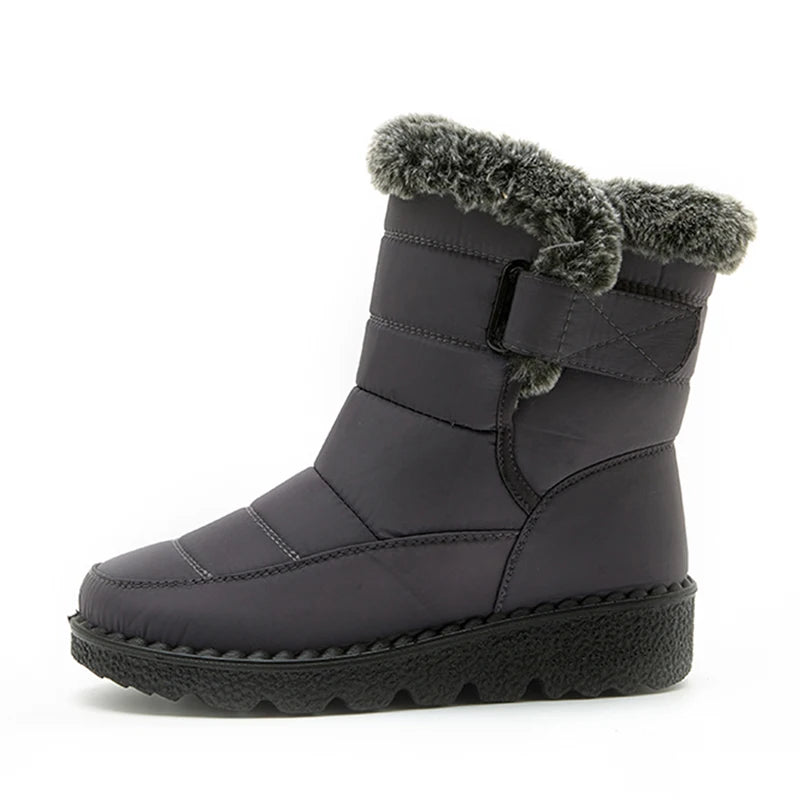 Callie | Kunstfell Plüsch Ankle Boots Damen
