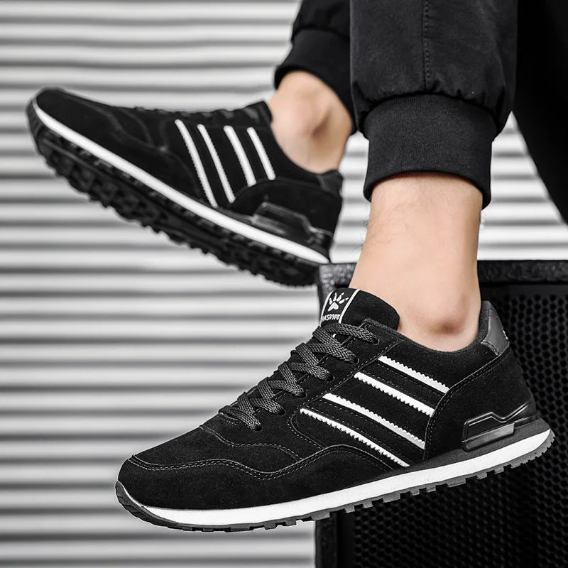 TIMO - Leder Herren Freizeitschuhe Casual, Atmungsaktiv