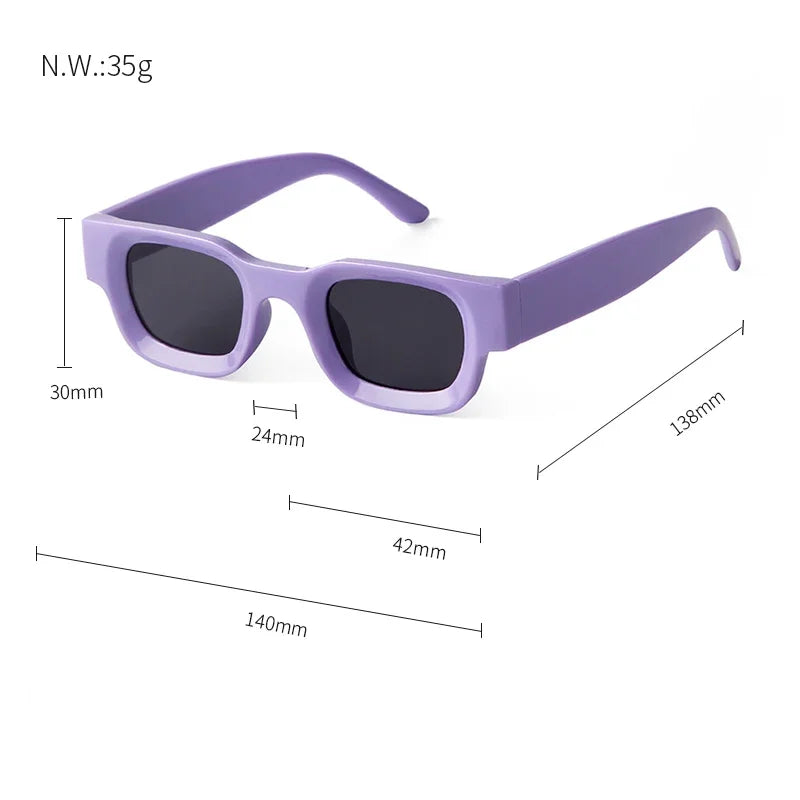 AROSA | Sonnenbrille Vintage Quadratrahmen UV400
