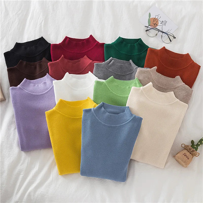 Damen Rollkragenpullover aus weichem Strick
