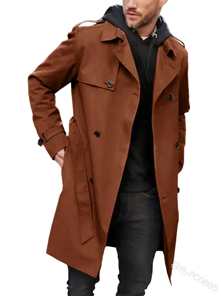 Julian | Trenchcoat mit Doppelreihe und Gürtel