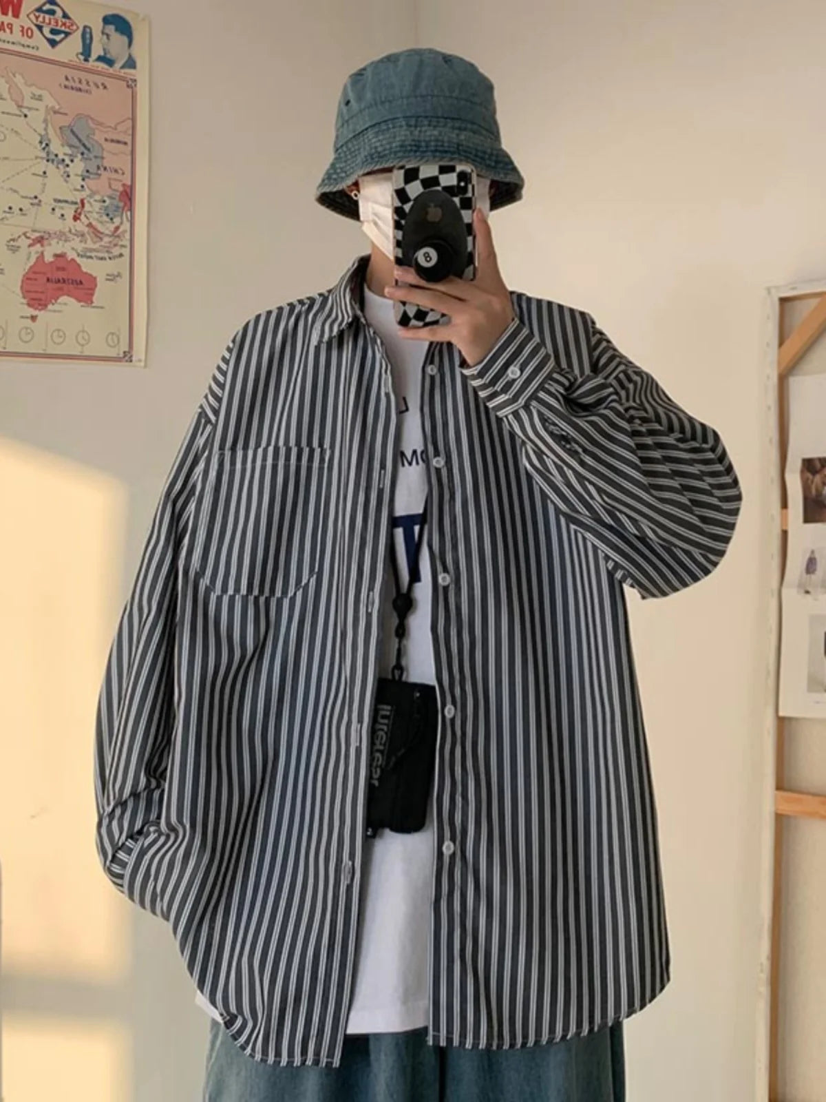 Pavel | Oversize Hemd mit Streifen und lockerem Schnitt