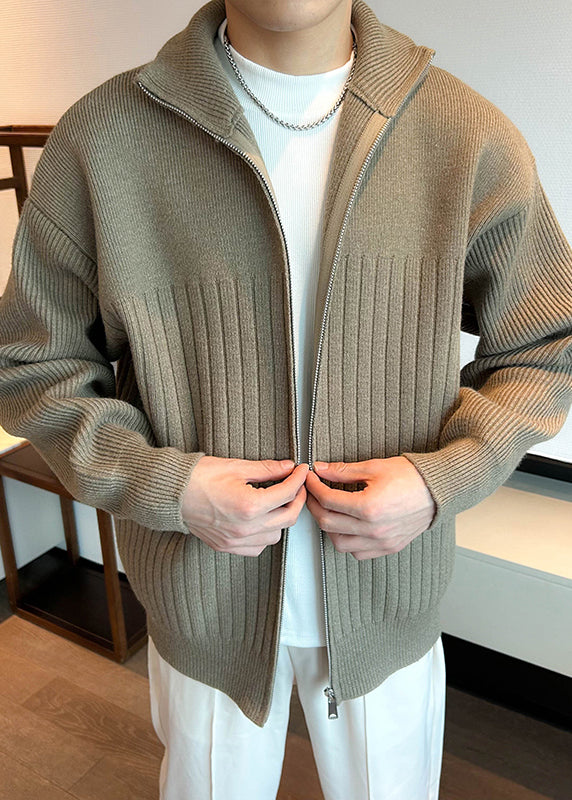 Nick Herren Strickmantel – Gemütliche Strickjacke mit Reißverschluss