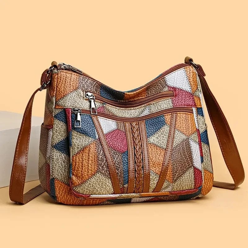 Solara Mosaik-Ledertasche