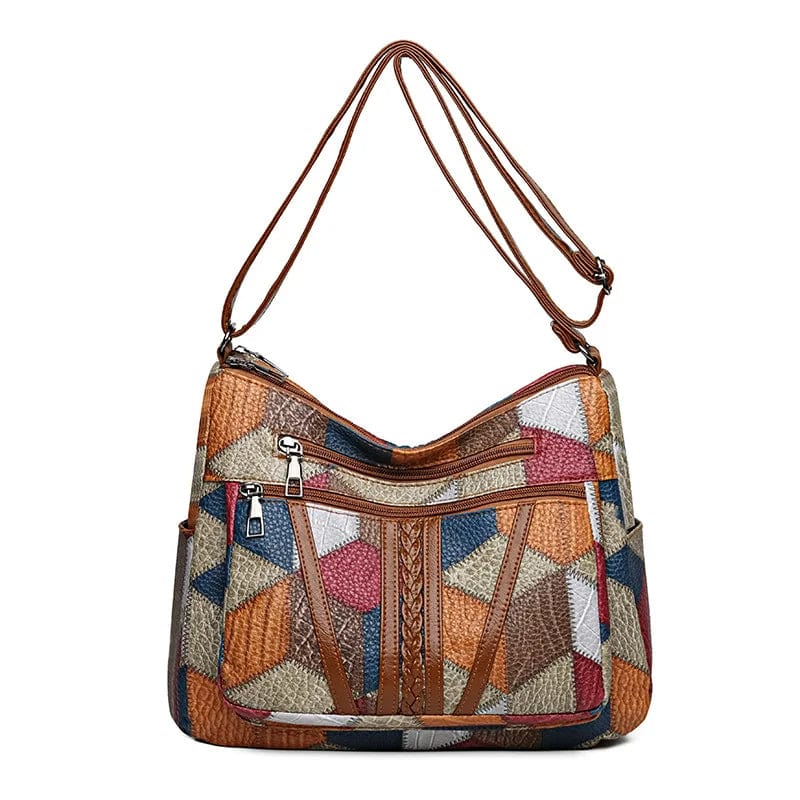 Solara Mosaik-Ledertasche