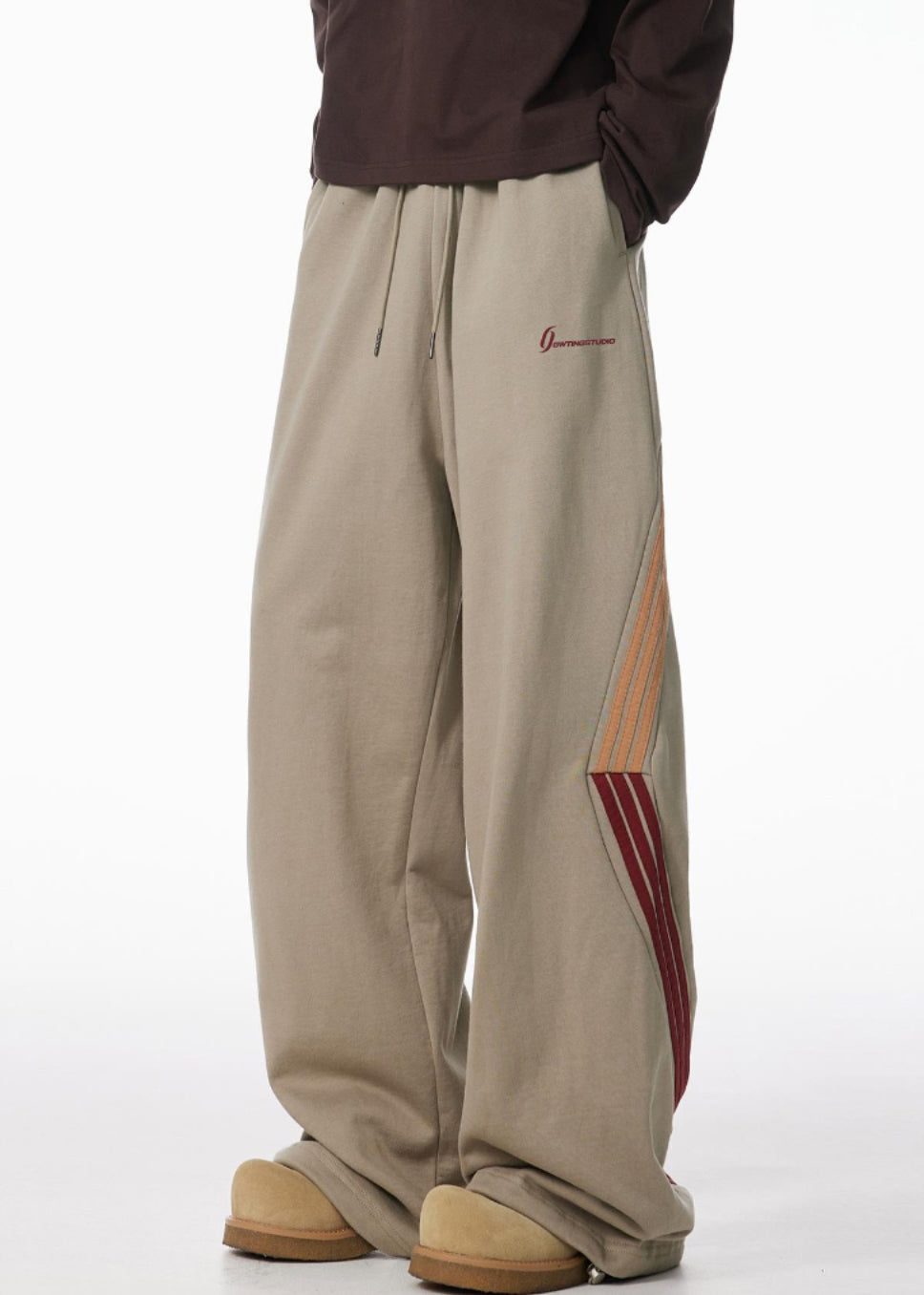 Paolo | Gestreifte warme Fleece-Hosen