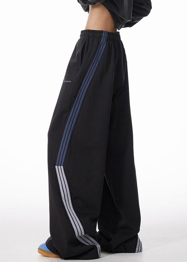 Paolo | Gestreifte warme Fleece-Hosen