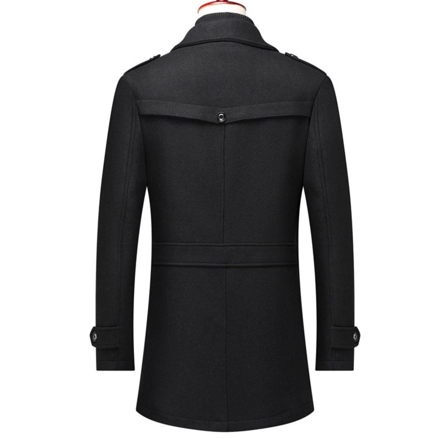 WoolGuard Winterjacke | Sanfter Wollmix mit doppelten Kragen