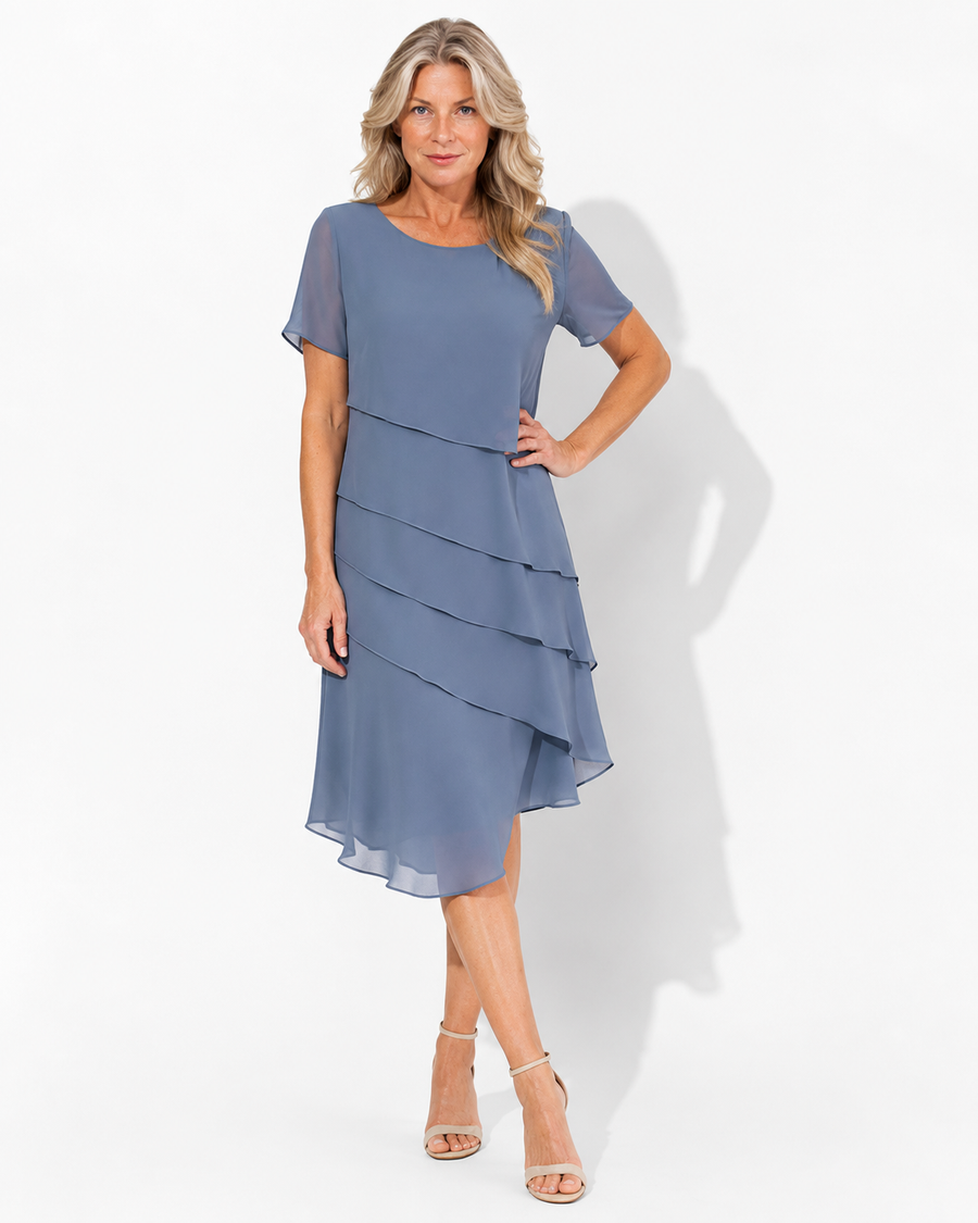 Ursula Chiffon-Midikleid