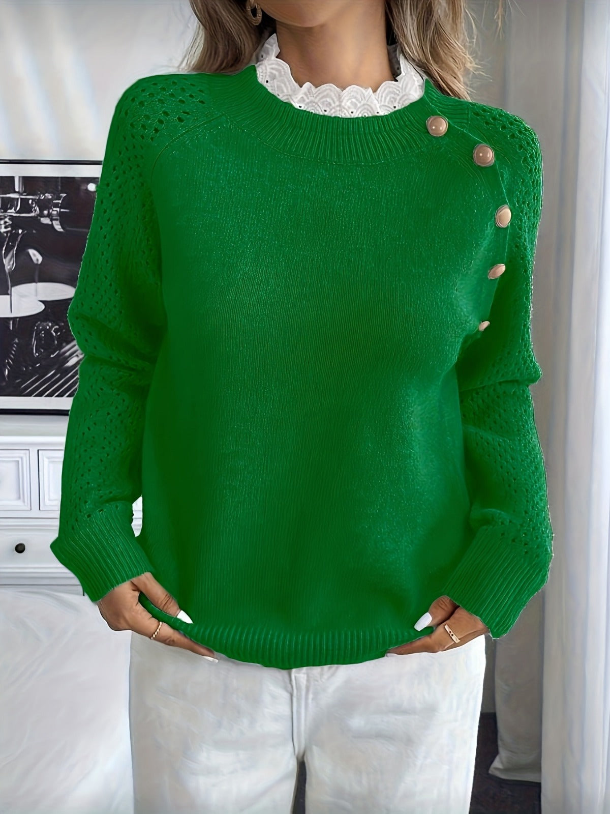 Crelace Stylischer Strickpullover