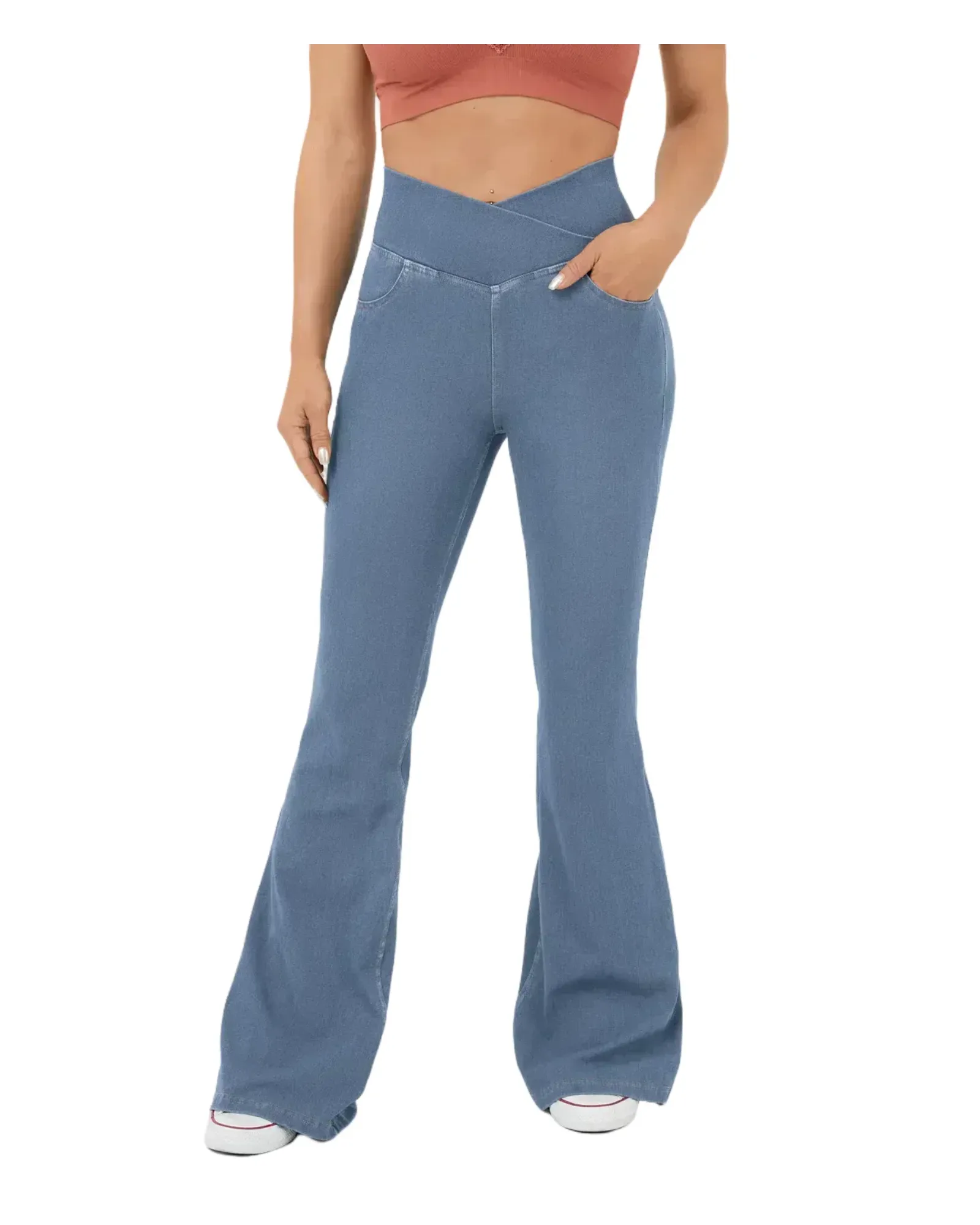 AROSA| Damen Jeans mit ausgestelltem Bein und bequemem Sitz