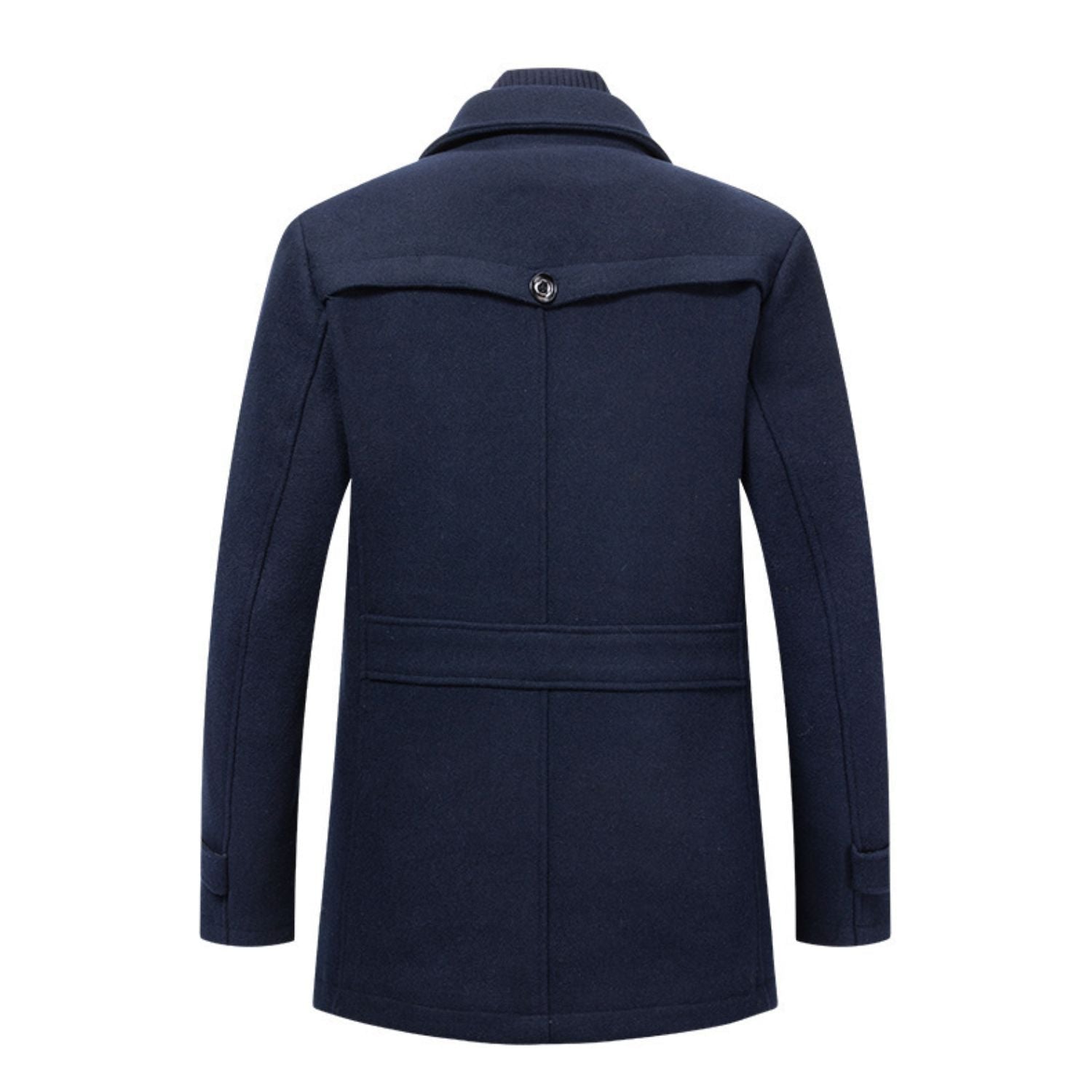 WoolGuard Winterjacke | Sanfter Wollmix mit doppelten Kragen