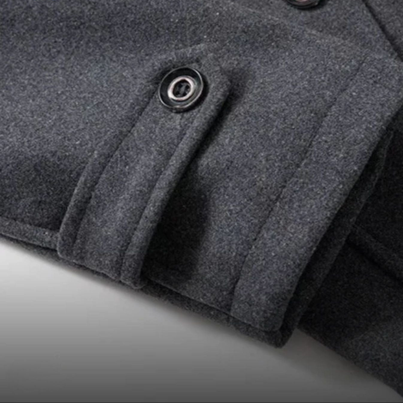 WoolGuard Winterjacke | Sanfter Wollmix mit doppelten Kragen