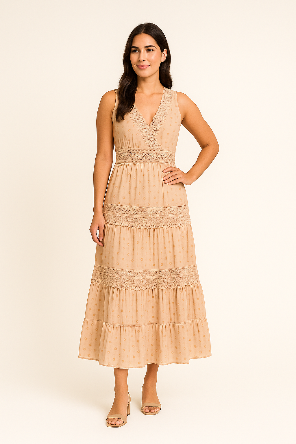 AROSA | Festliches Damen Boho Maxikleid luftig & leicht