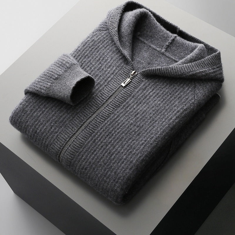Herren Winter Hoodie aus Wolle