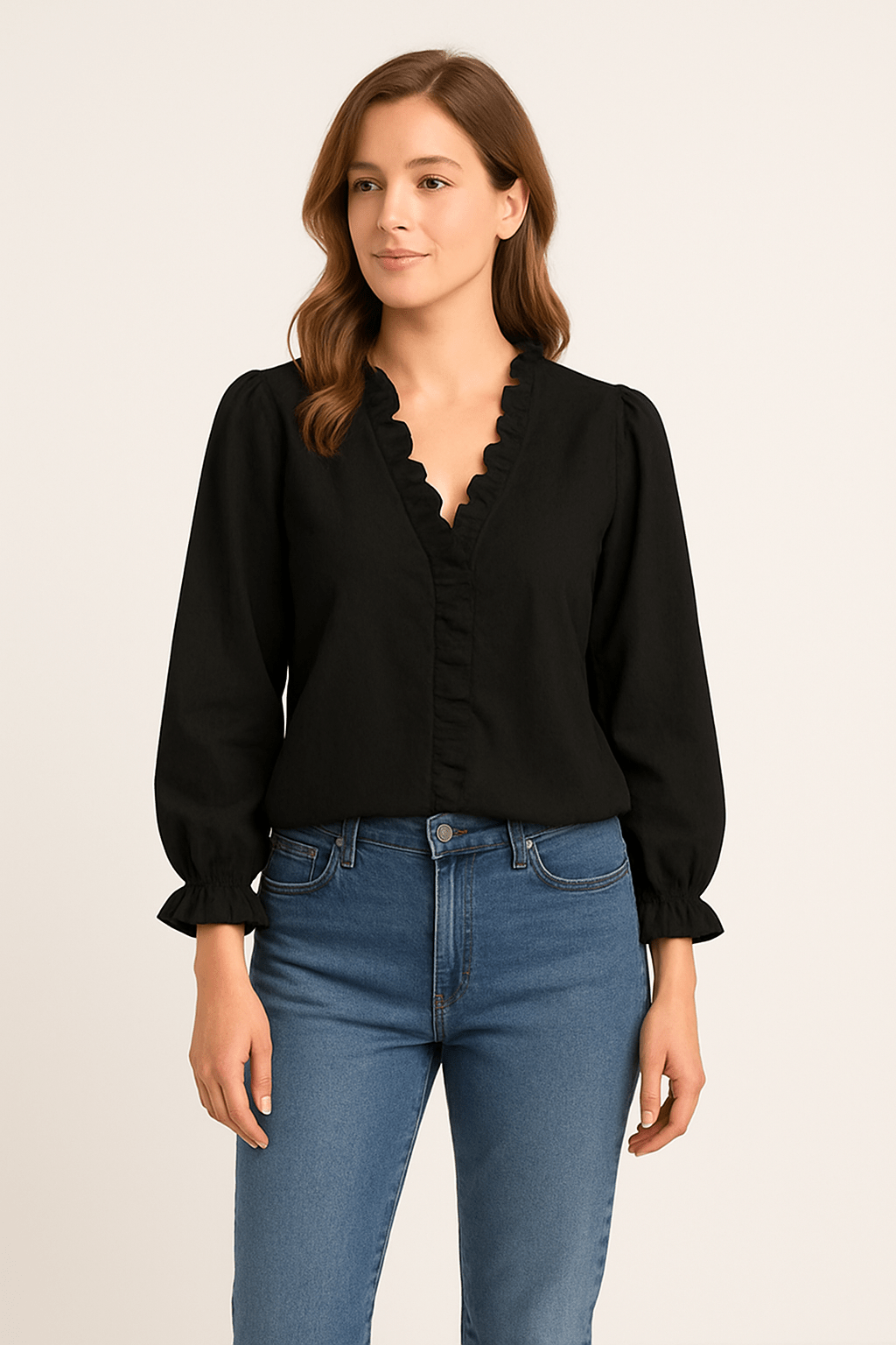 AROSA | Damen Chic Bluse mit elastischem Material luftig & leicht