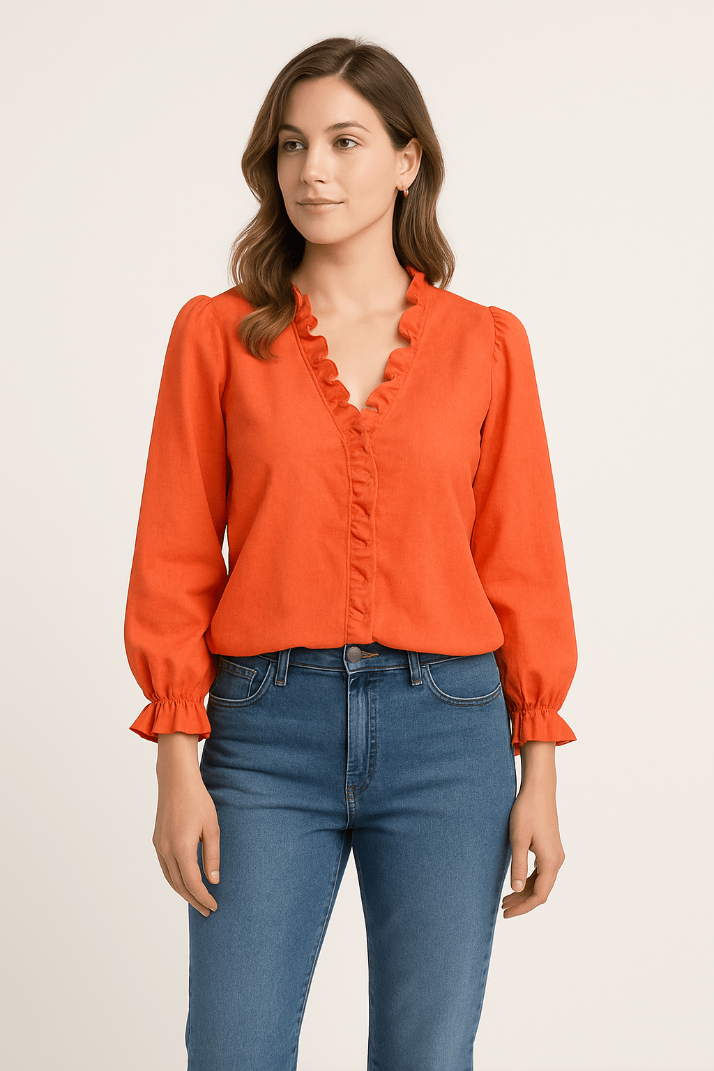 AROSA | Damen Chic Bluse mit elastischem Material luftig & leicht