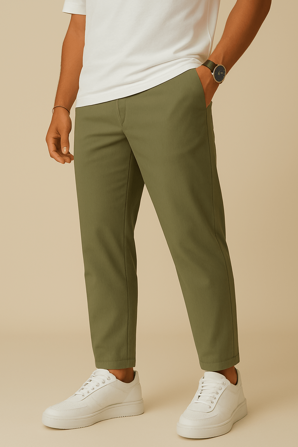 AROSA | Herren Hose Essential mit schmalem Bein, weichem Griff und Kordelzug