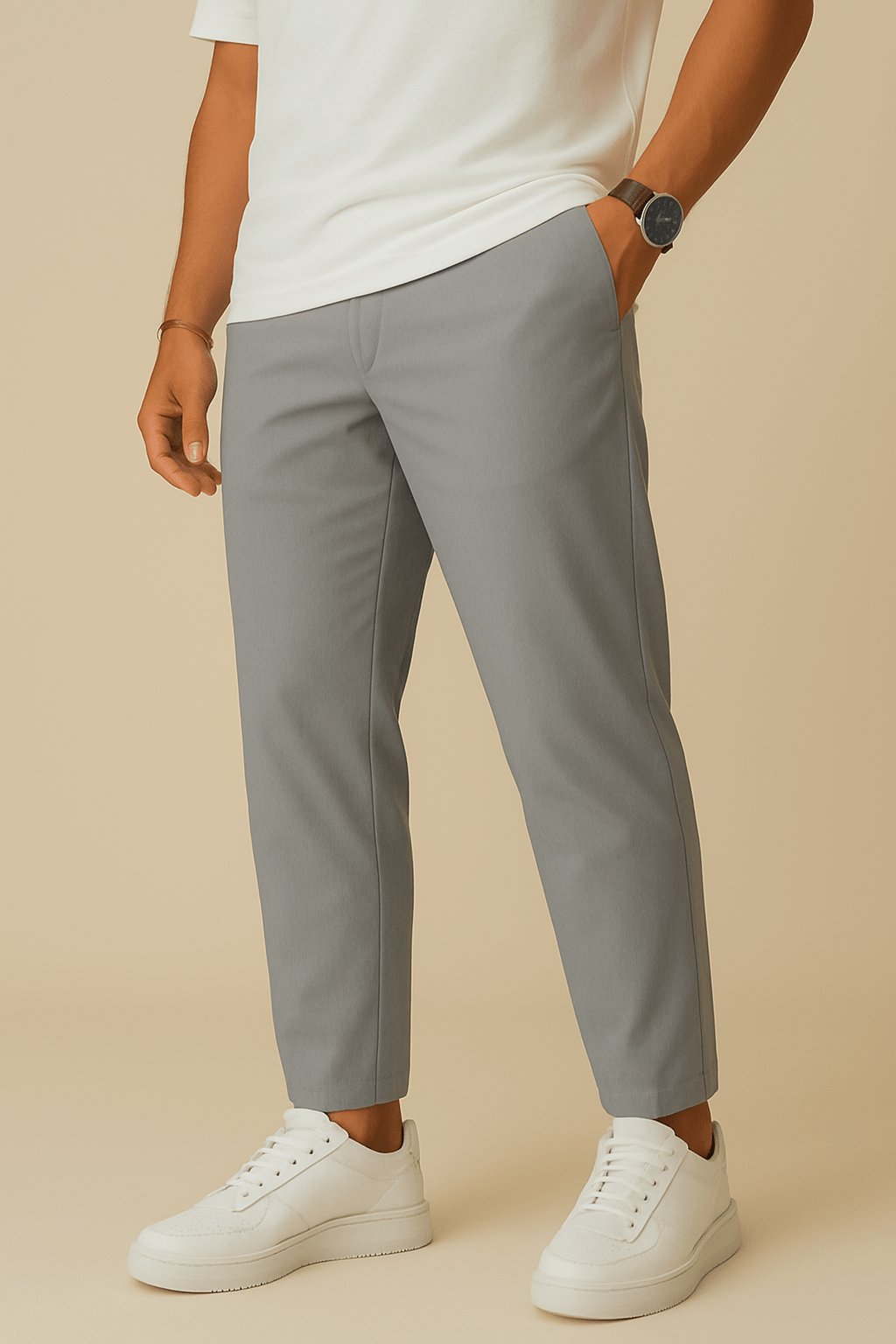 AROSA | Herren Hose Essential mit schmalem Bein, weichem Griff und Kordelzug