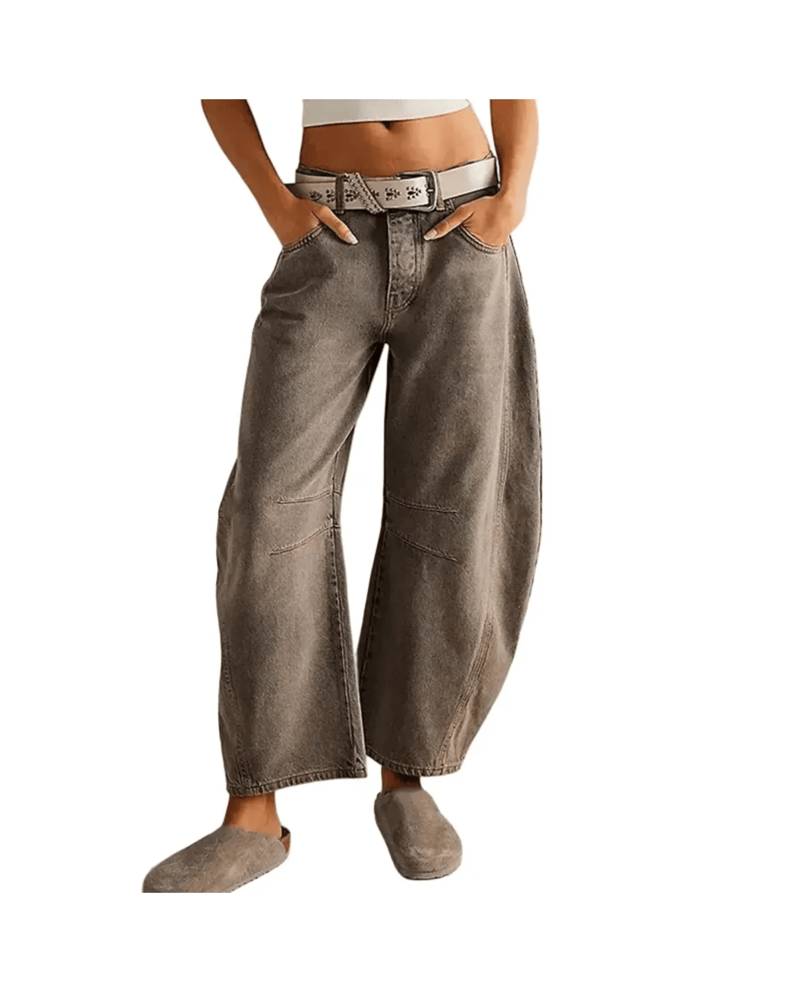 AROSA| Damen Jeans mit weitem Bein und klarer Silhouette Büro & Freizeit