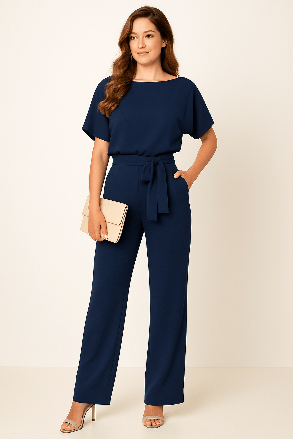AROSA | Damen Jumpsuit luftig-leicht mit weichem Stoff und tailliertem Schnitt