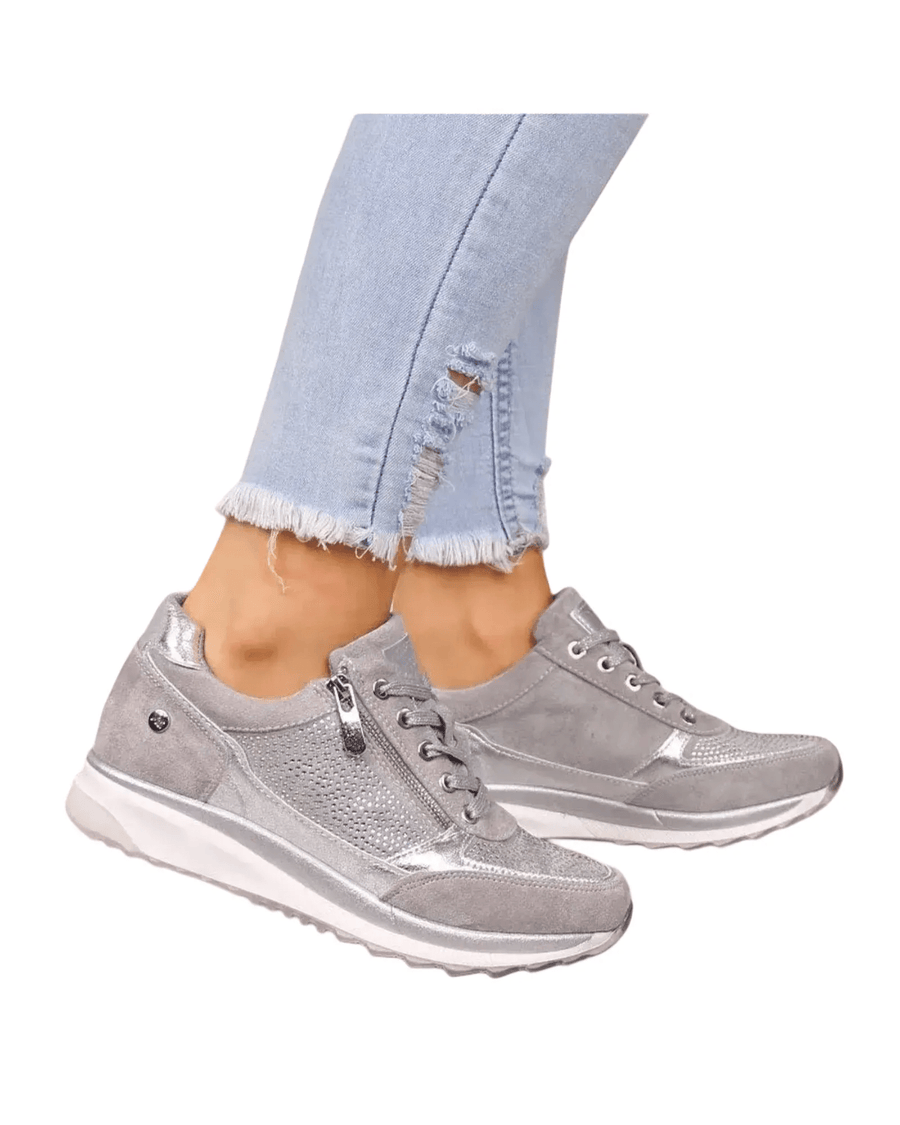 AROSA| Damen Sneaker mit Reißverschluss für Freizeit & Arbeit