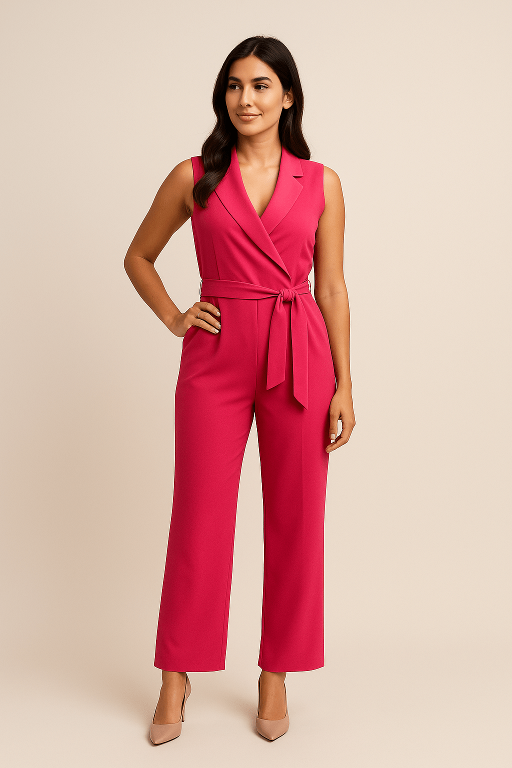 AROSA | Luftiges Damen Jumpsuit langärmelig mit weitem Bein
