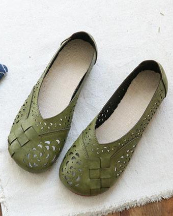 Zia | Perforierte Slip-On-Ballerinas