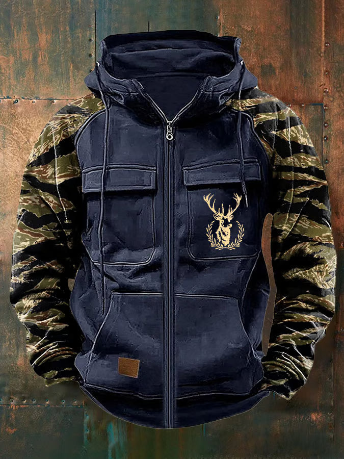 Nordrek | Zip-Hoodie mit Tarnärmeln
