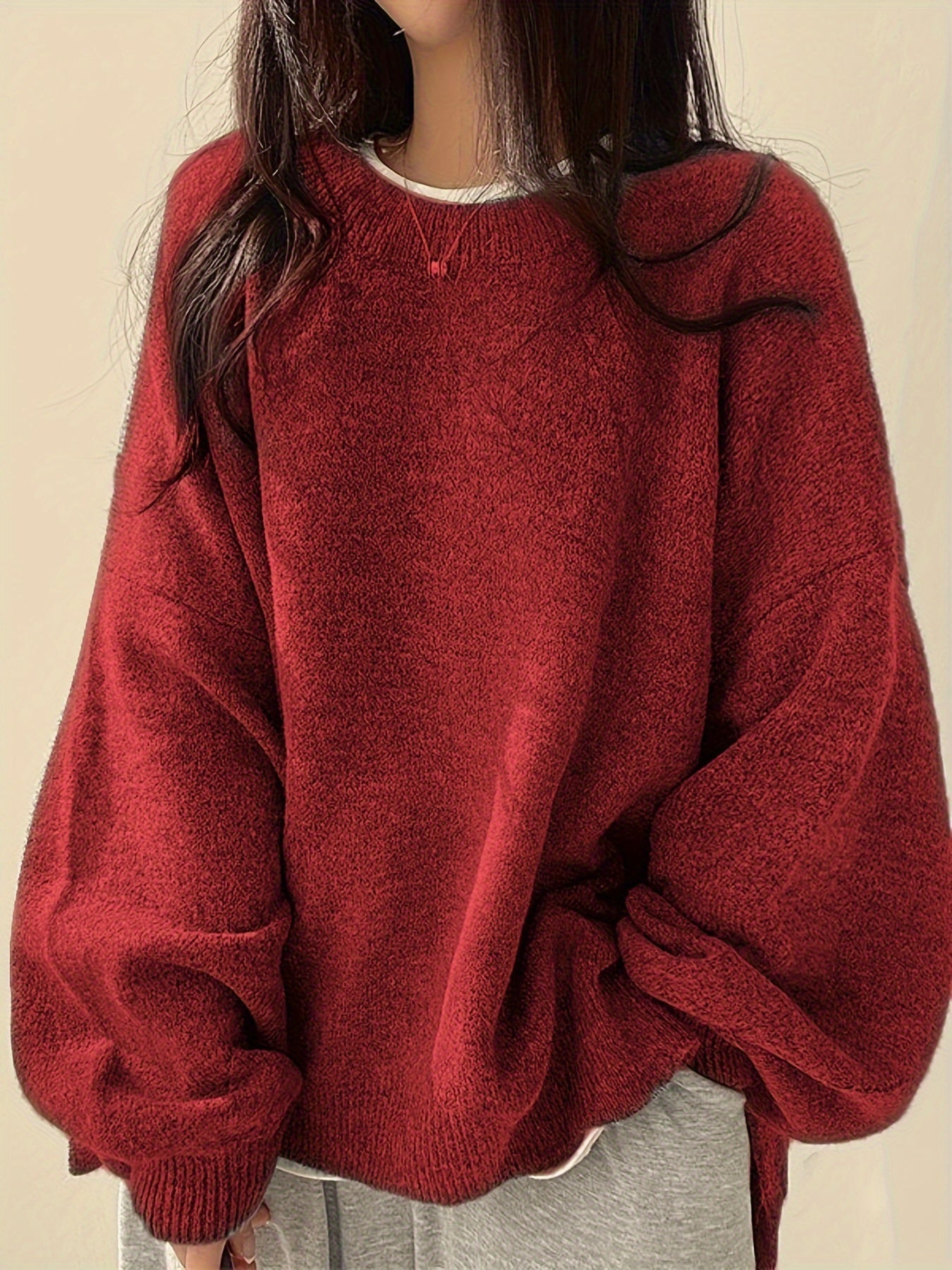 Pearline™ Pullover Mit Rundhalsausschnitt Und Langen Ärmeln