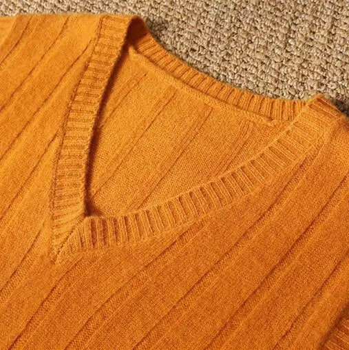 Pullover Weste aus 100% Merinowolle