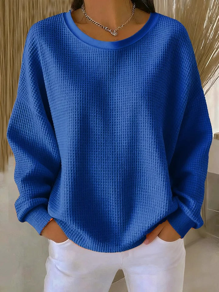 Elora Texturiertes Sweatshirt – Komfort trifft Stil