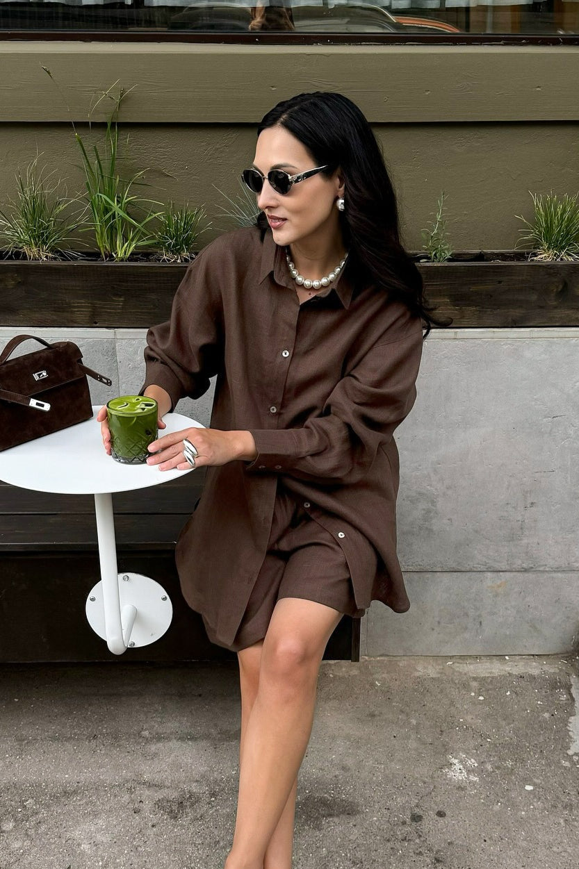Damen Lounge-Set – Chic & Lässiger Cardigan mit passenden Shorts