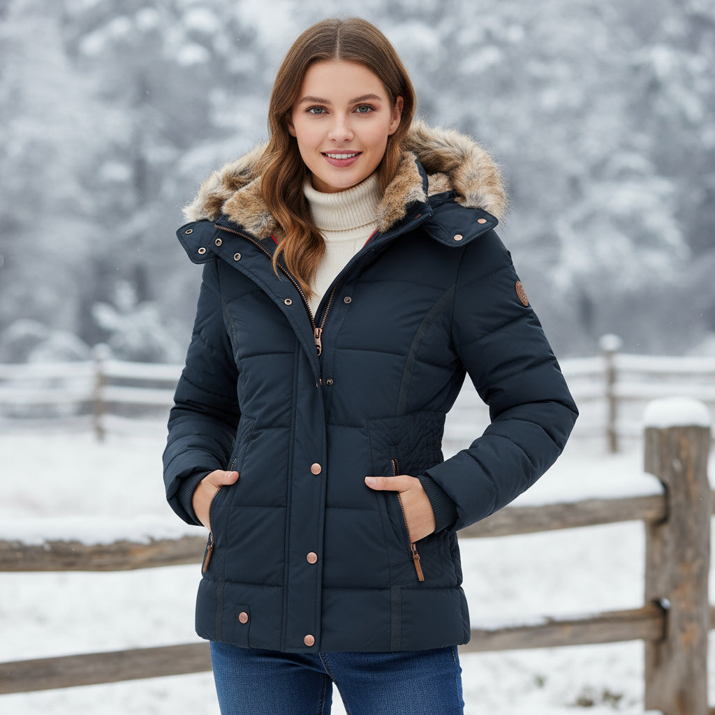 AUDREY Warme Damen Winterjacke