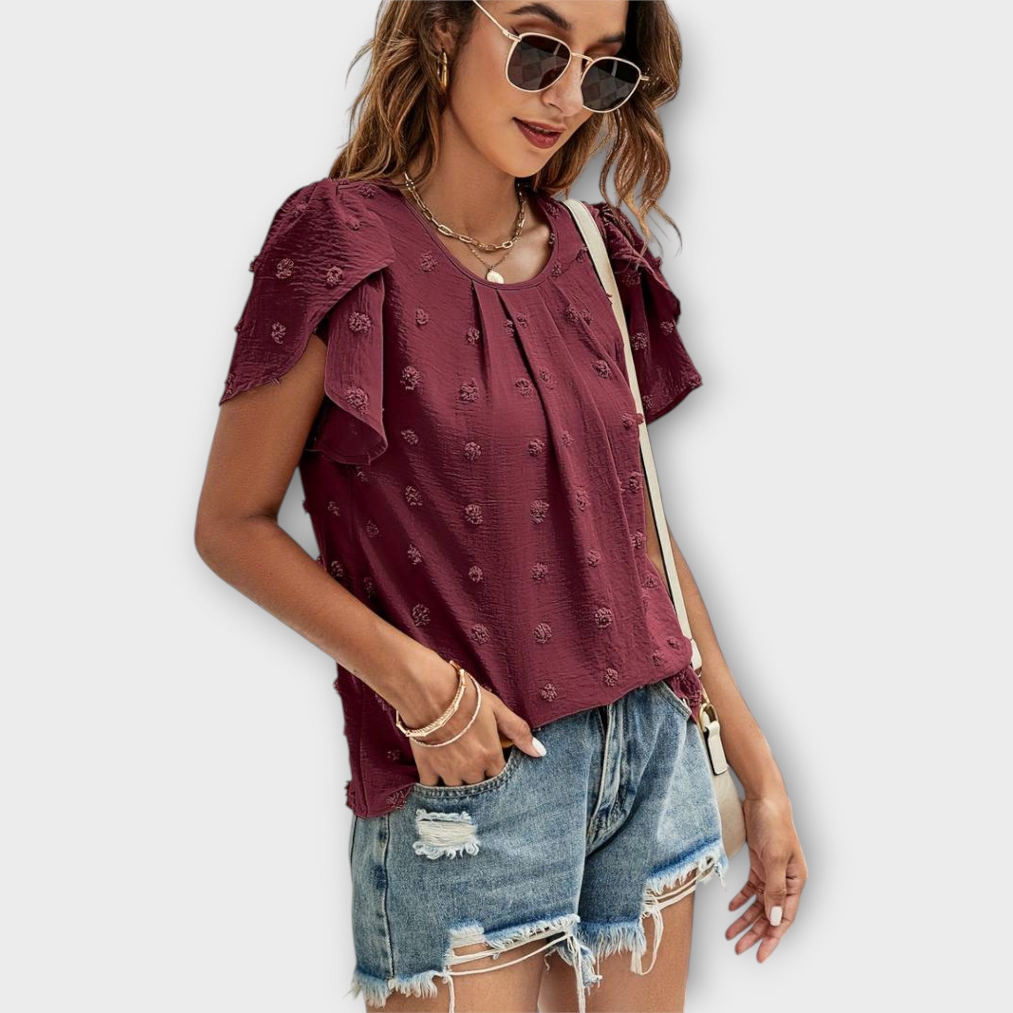 Pünktchenflair Bluse
