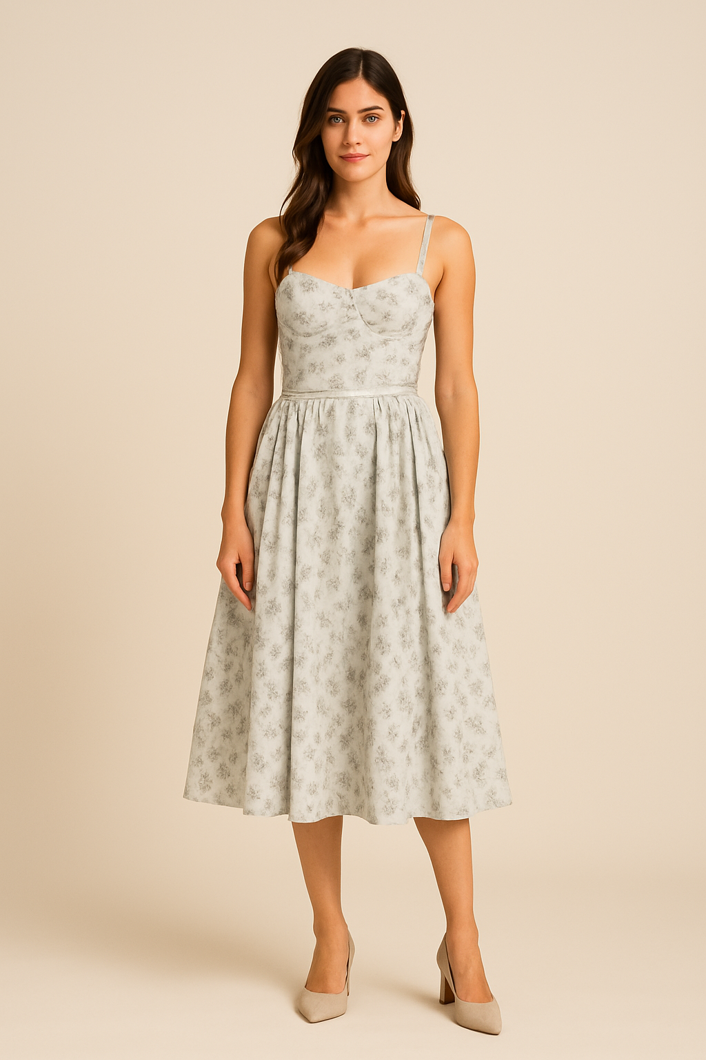 AROSA | Damen Sommerkleid mit V-Ausschnitt luftig-leicht