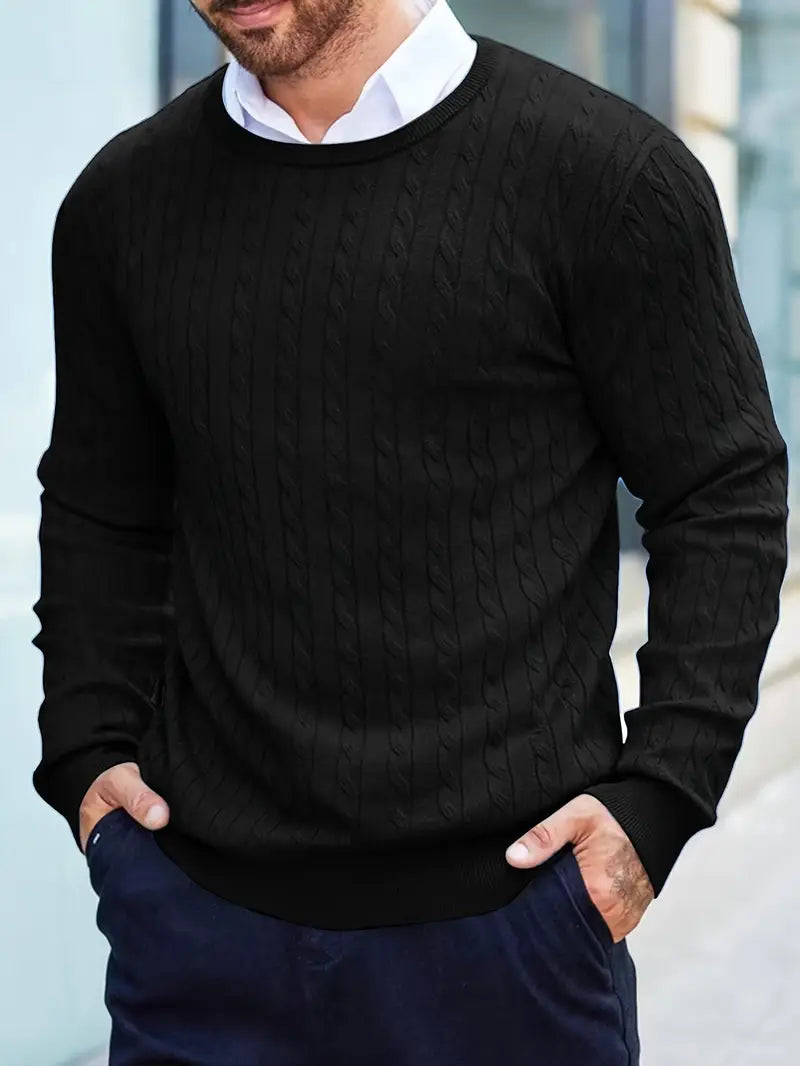 Jonty Gestrickter Rollkragenpullover