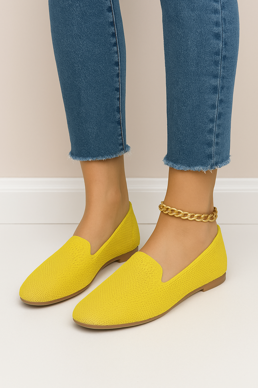 AROSA| Damen Slipper-Loafer aus Strick für Arbeit & Freizeit