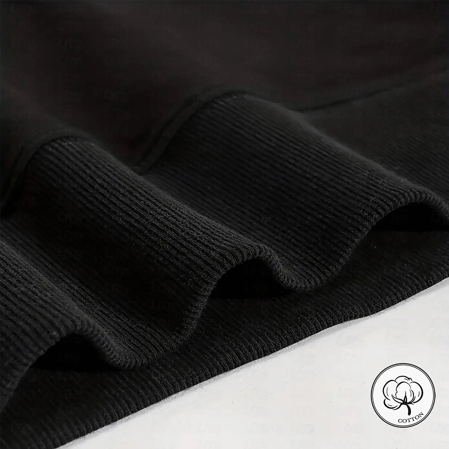 Zip Black Lapel Sports Hoodie Sweatshirt