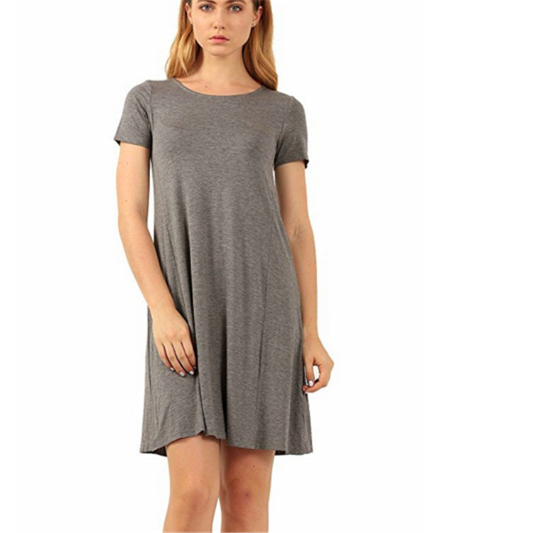 Vintage Damen T-Shirt Mini Kleid