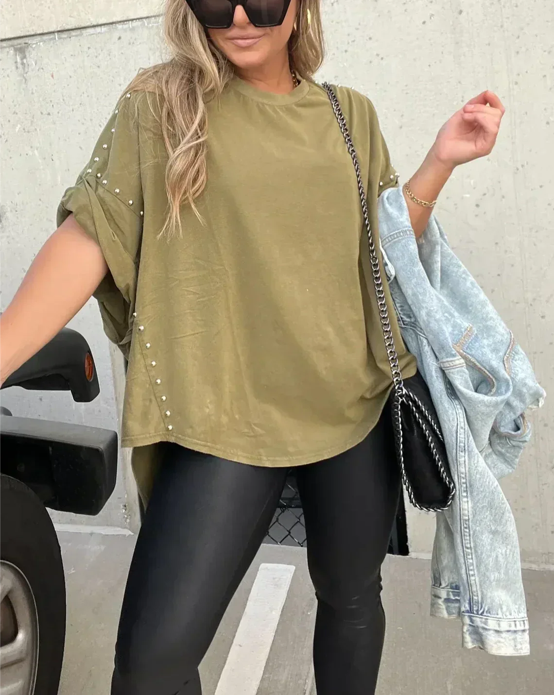 Schwungstil Kurzarmshirt