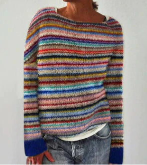 Harper Damen Strickpullover – Stilvoller Retro-Pulli mit klassischem Muster