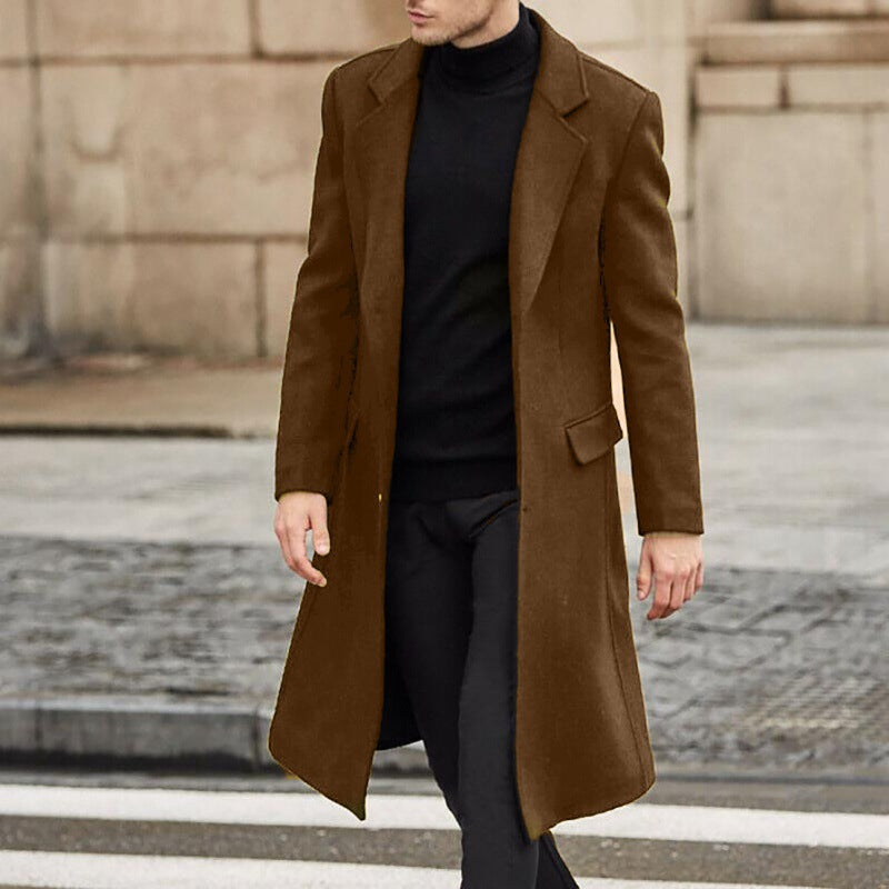 Herren Wintermantel Wolle Eleganz