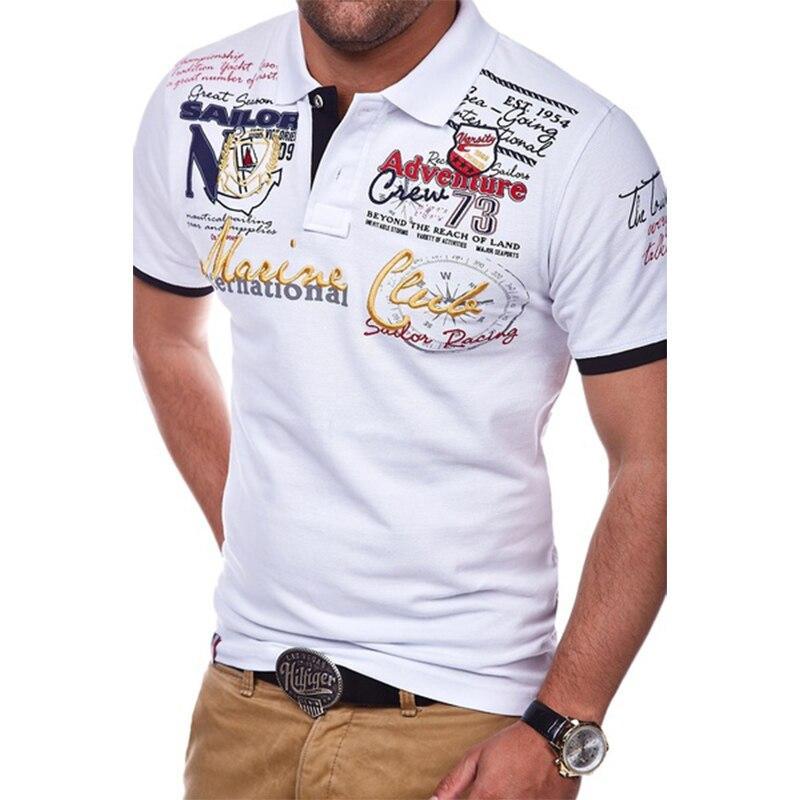 Schriftstil Herren Polo-Shirt