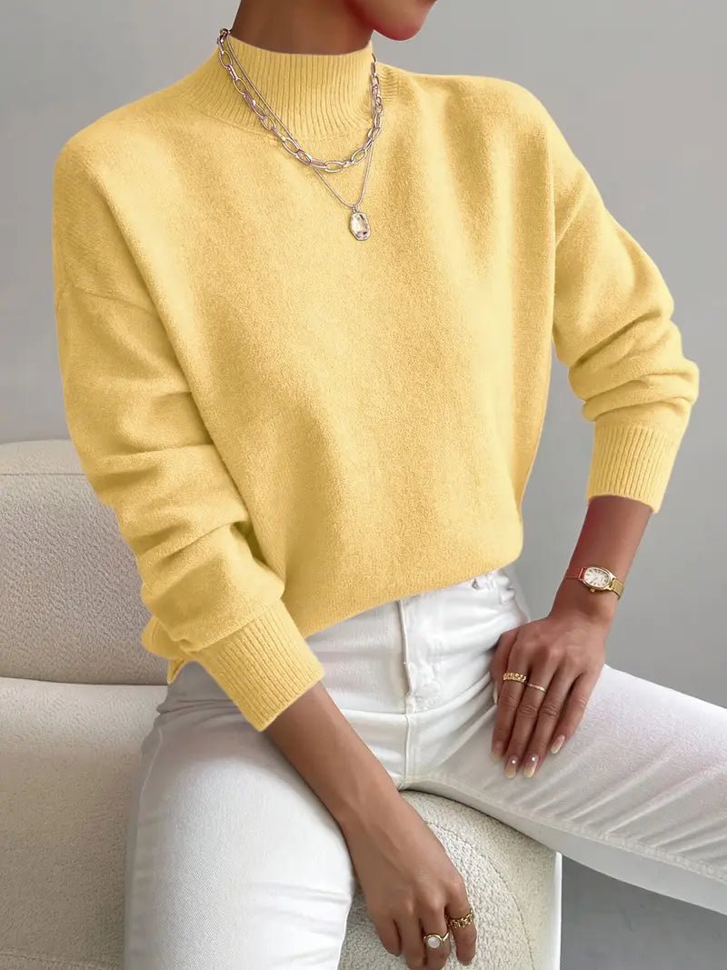 Jorun™ Bequemer Pullover Mit Hohem Kragen