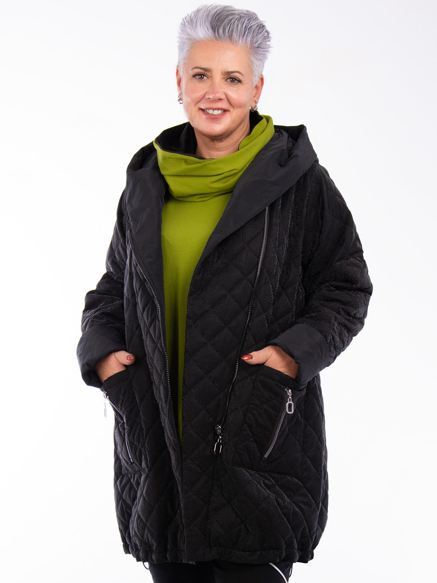 Isolde | Leichter Steppmantel mit Glanzfinish