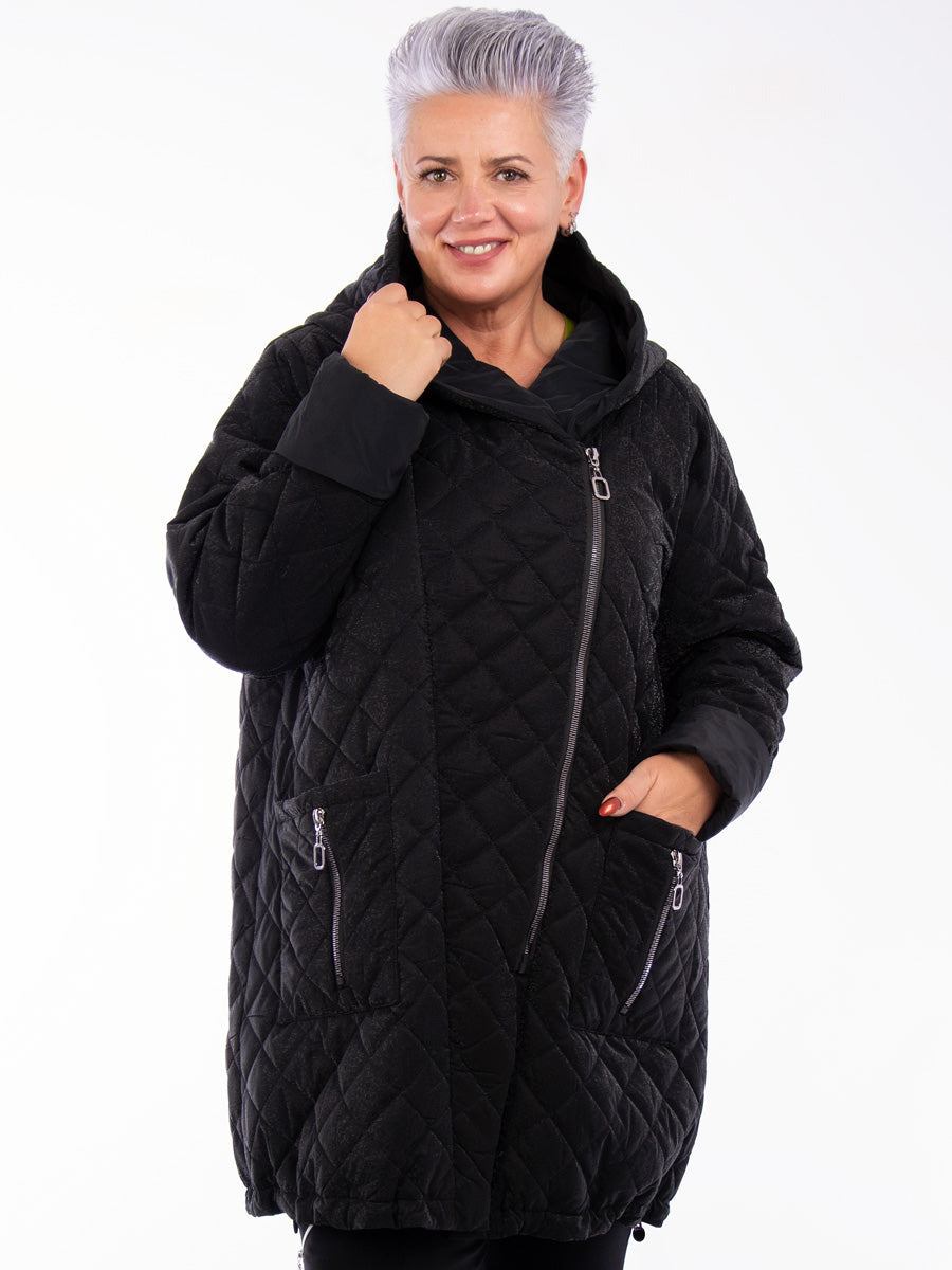 Isolde | Leichter Steppmantel mit Glanzfinish