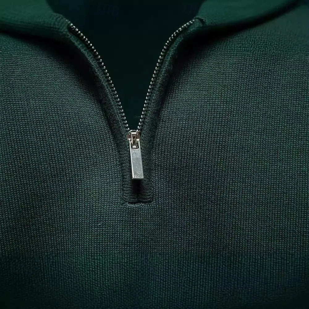Essential Pullover mit Viertel-Reissverschluss