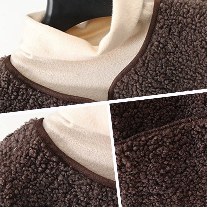 Amara | Damen Herbst Knopfleiste Kurz Warm Weste