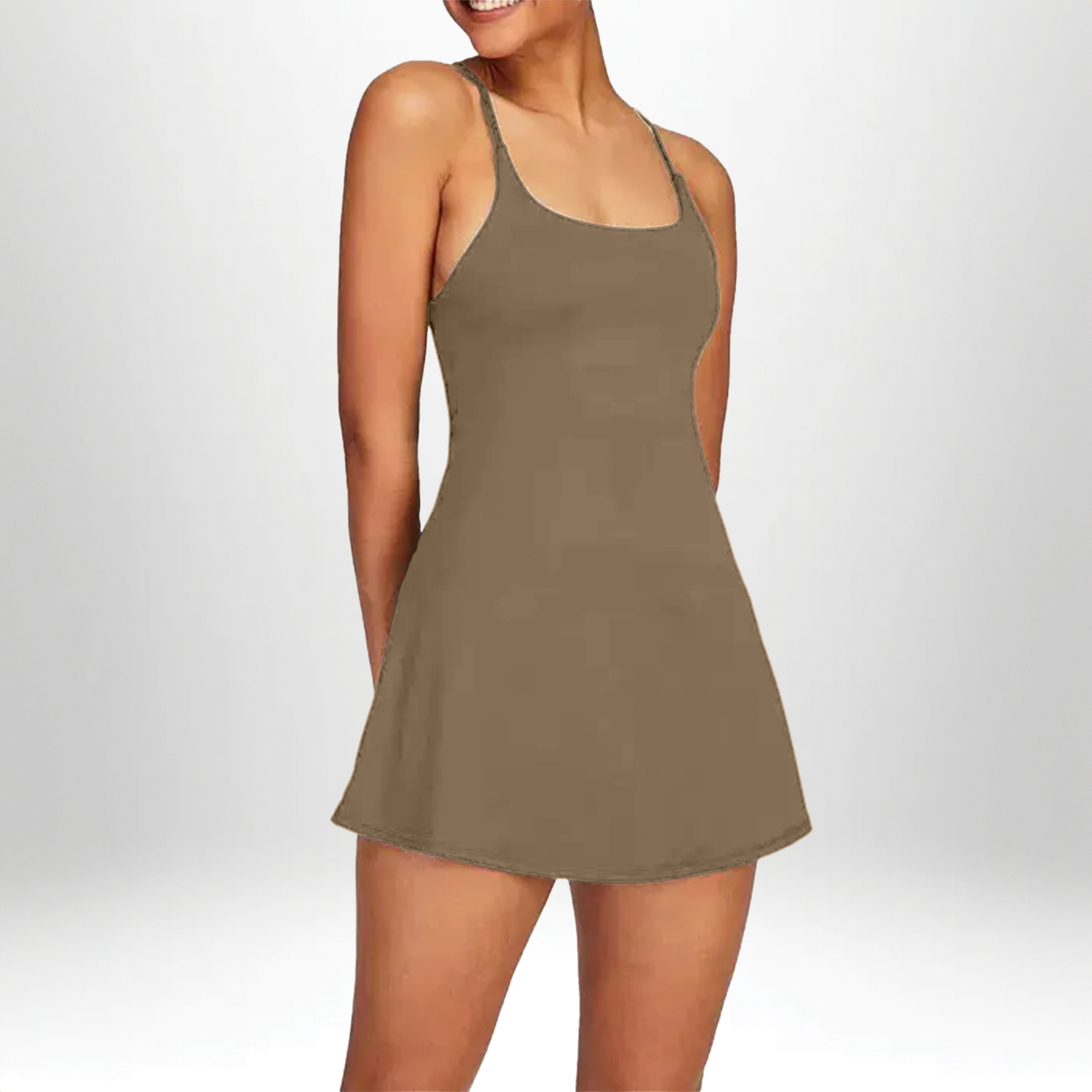 Emma - Rückenfrei Aktivkleid mit Integrierten Shorts und UPF50+